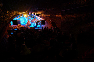 Koncert: The Flash! - Koncert zespołu The Flash, na scenie od lewej: Kuba Dworak, Max Olszewski, Sławek Pezda).