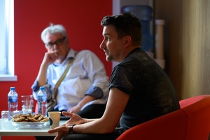 37. TNF - Dzień 5 (31.05.23) - Aktor Bogdan Koca i Kuba Armata przed spotkaniem z publicznością