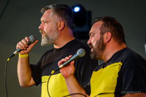 Szanty na Starówce - 26.08.2023 - Występ zespołu Banana Boat na scenie tarnowskiego Amfiteatru.