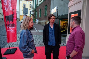 38. TNF - Dzień 2 (1.06.2024) - Reżyser filmu "Skąd dokąd" w rozmowie z dyr. artystycznym 38. TNF Kubą Armatą i producentką 38. TNF Magdaleną Piątek przed kinem Marzenie