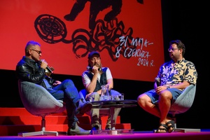 38. TNF - Dzień 3 (2.06.2024) - Spotkanie z Piotrem Sobocińskim Jr. i Mikołajem Trzaską, które moderuje Ryszard Jaźwiński