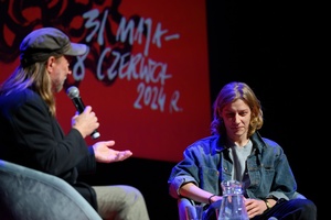 38. TNF - Dzień 3 (2.06.2024) - Na scenie Marzenia: spotkanie z aktorem Mateuszem Więcławkiem prowadzone przez Ryszarda Jaźwińskiego po projekcji filmu "Kobieta z..."