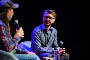 38. TNF - Dzień 4 (3.06.2024) - Na scenie Marzenia spotkanie  z reżyserem filmu "Tylko dzień i noc" Grzegorzem Brzozowskim prowadzone przez Ryszarda Jaźwińskiego