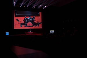 38. TNF - Dzień 9 (8.06.2024) - W Marzeniu na ekranie prezentacja filmu poklatkowego wykonanego przez dzieci podczas warsztatów "KINOludki w Marzeniu"