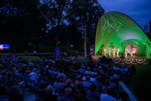 Starówka Jazz Festival - 05.07.2024 r. - Koncert zespołu Topside Band (USA). Widownia Amfiteatru.