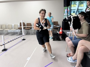 Olimpiada na górce - Dom Kultury Westerplatte - Uczestnicy olimpiady podczas jednej z konkurencji.