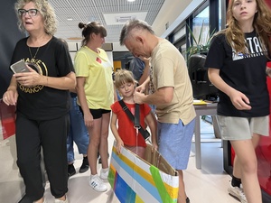 Olimpiada na górce - Dom Kultury Westerplatte - Uczestnicy olimpiady podczas jednej z konkurencji.