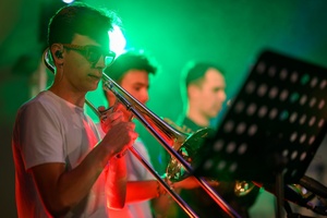 Koncert: Bored Students Orchestra - Sekcja dęta Bored Students Orchestra: Tomasz Pinas, Michał Kozdroń, Albert Sumara