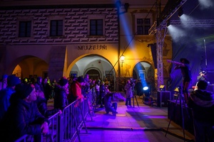 Koncert: 33. tarnowski finał WOŚP - Publiczność zebrana podczas tarnowskiego koncertu przed sceną