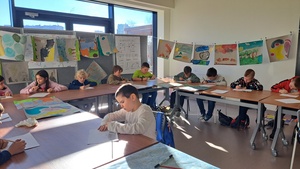 Kreatywne warsztaty - Zwierzyniec - Uczestnicy podczas warsztatów.