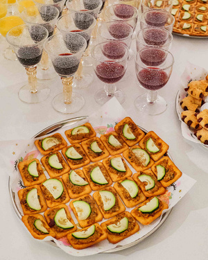 Wernisaże dzień po dniu: Gabriela Półkoszek / Ewa Serafińska - Poczęstunek podczas wystawy