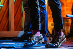 Koncert jazzowy: New Bone - Zespół New Bone w trakcie wykonania utworu na żywo.