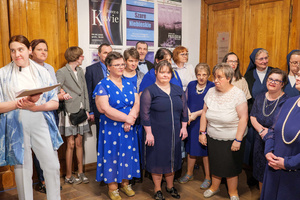 Wernisaże dzień po dniu: Ewa Serafińska / Jerzy Bergander - Ewa Serafińska wraz z autorami wystawy "Ulotni"