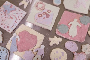 Warsztaty ceramiczne "Wzorzysty kafelek" - Powstałe prace