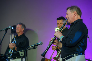 Starówka Jazz Festival 2025 - Koncert III - RB Dixie Five na scenie tarnowskiego amfiteatru