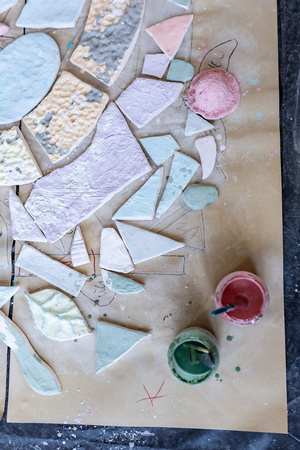 „Kompozycja miejska” - warsztaty ceramiczne - Elementy kompozycji ceramicznej przed wypałem