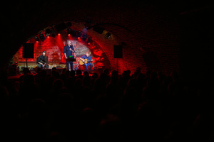 Koncert: Zaduszki - Damian Ukeje - Damian Ukeje z zespołem na scenie Piwnic TCK