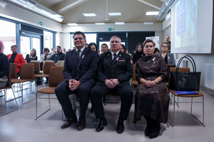 Inauguracja kampanii "Biała wstążka" - Uczestnicy uroczystej inauguracji