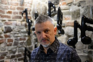 Benefis Bartka Szułakiewicza - Jubilat Bartek Szułakiewicz na backstage'u przed koncertem.