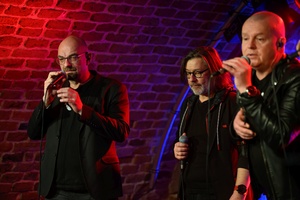 Benefis Bartka Szułakiewicza - Zespół Monk na scenie podczas wspólnego grania.