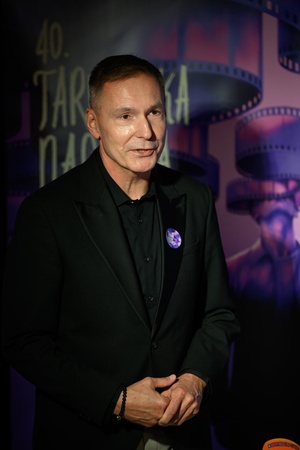 Konferencja prasowa 40. Tarnowskiej Nagrody Filmowej - Tomasz Kapturkiewicz - dyrektor TCK otwierający konferencję prasową