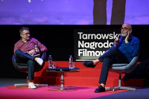 40. TNF: Dzień 2 (23.05.26) - Na scenie Marzenia Kuba Armata i Michał Kwieciński podczas spotkania z publicznością po projekcji filmu "Chopin, Chopin"