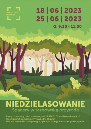 Plakat: Niedzielasowanie – pierwszy spacer przyrodniczy