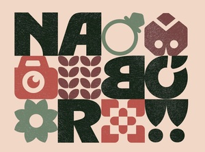 Plakat: Nabór na II. Wystawę Twórczości Sąsiedzkiej w Dom.Ku!