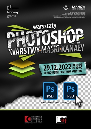 Plakat: Warsztaty: Photoshop: warstwy, maski i kanały