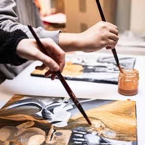 Plakat: Studio Art - Zapisy do nowej pracowni sztuki