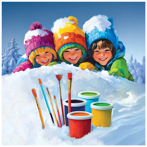 Plakat: Artystyczne Ferie 2025