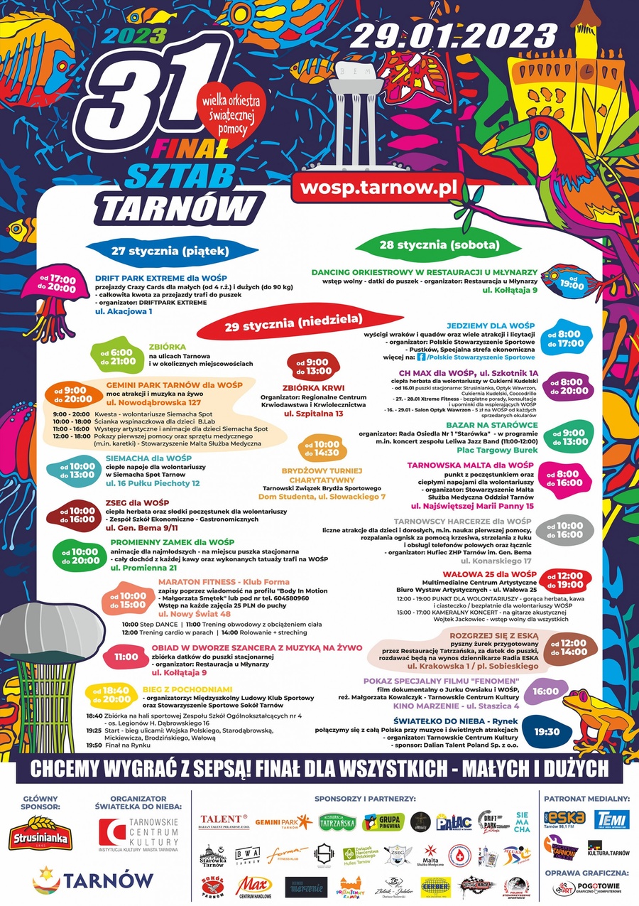 Tarnowskie Centrum Kultury wspiera WOŚP