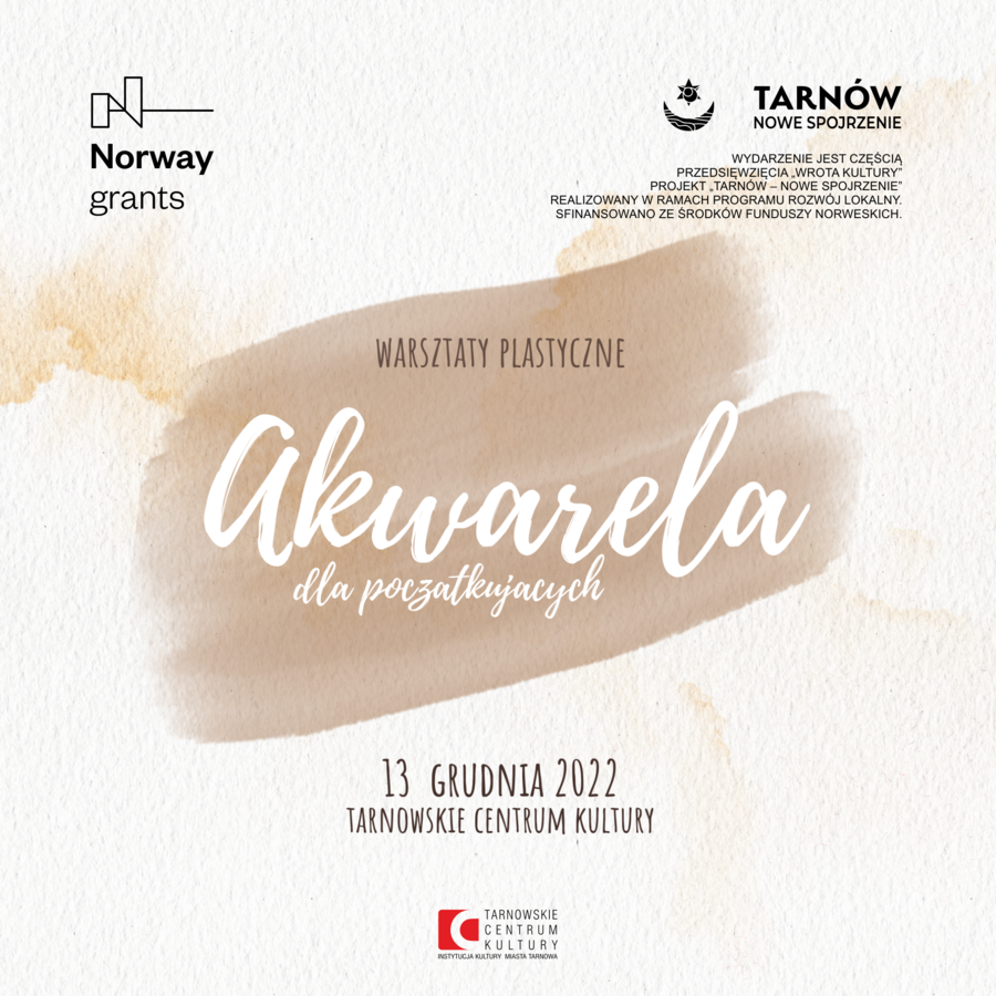 Warsztaty plastyczne: akwarela dla początkujących